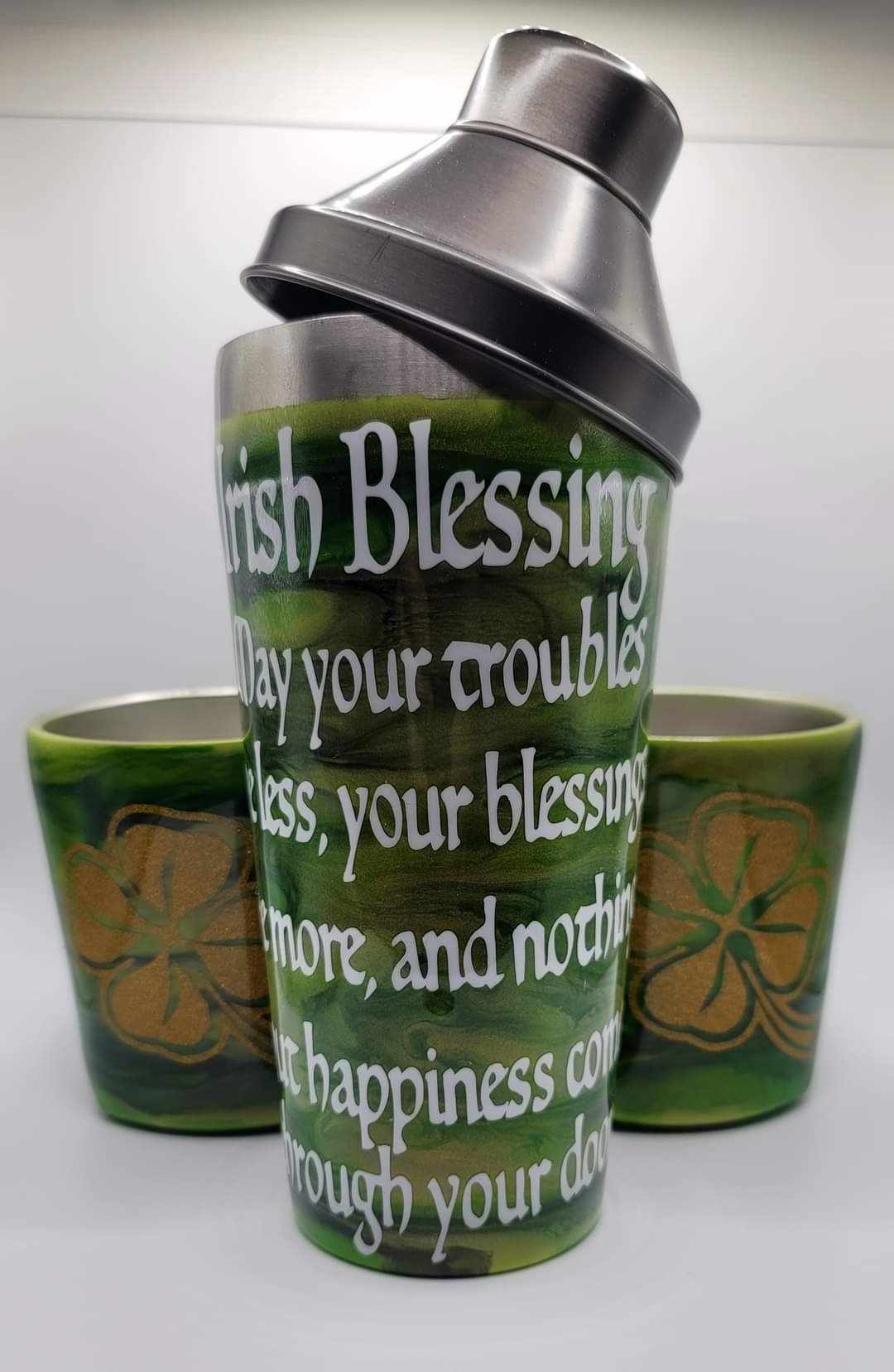 Irish Blessing Mixer & Cups