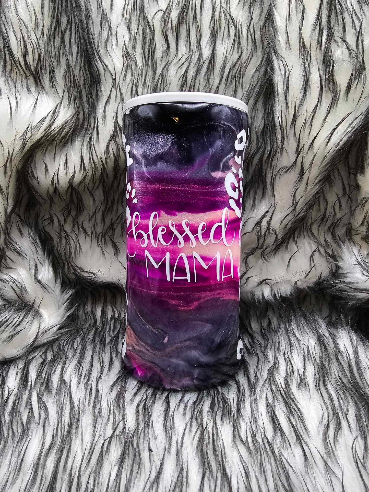 Blessed Mama Can Koozie Cup