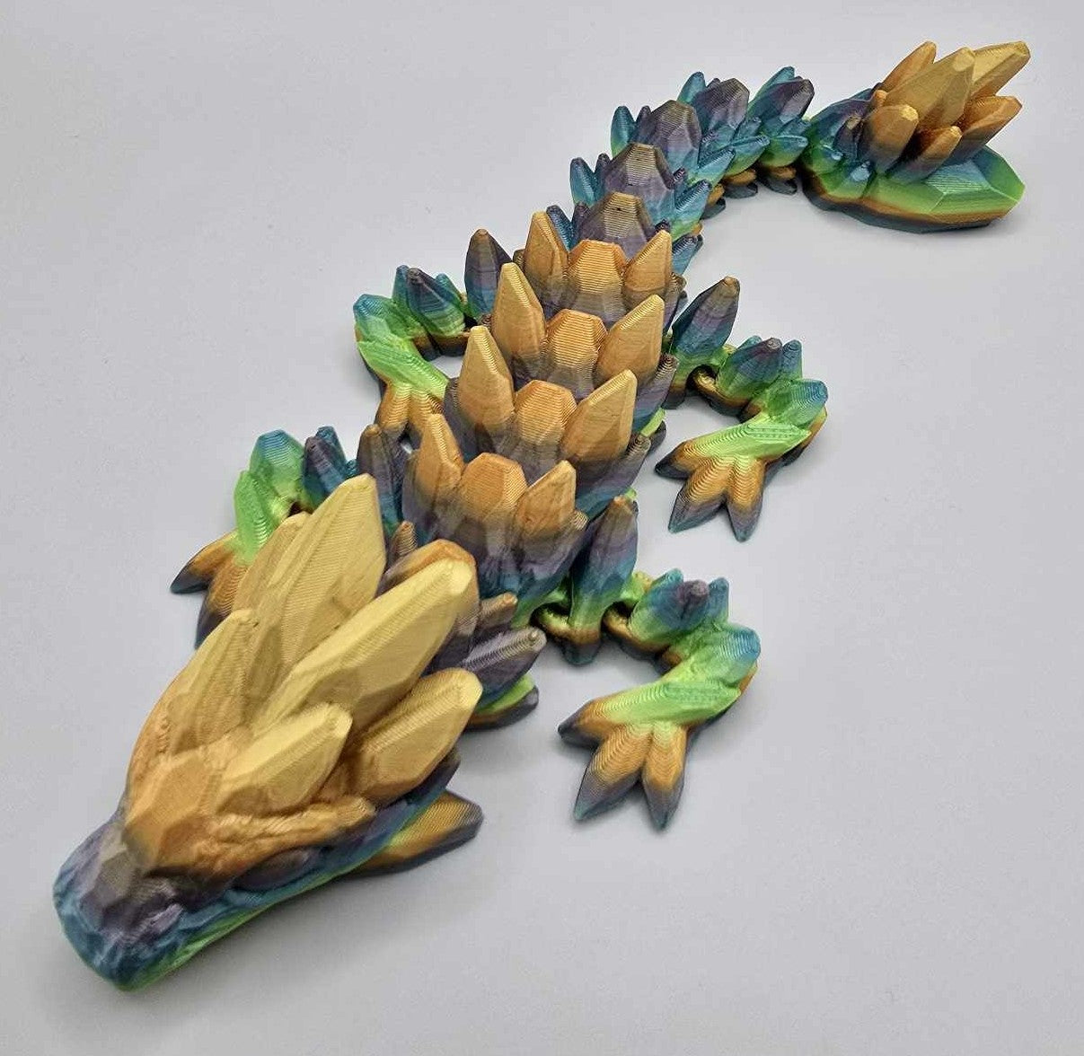 Silky Rainbow Rock Dragon