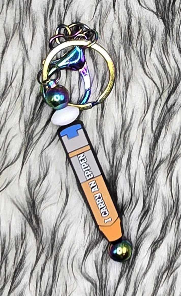 I carry and Epipen Keychain