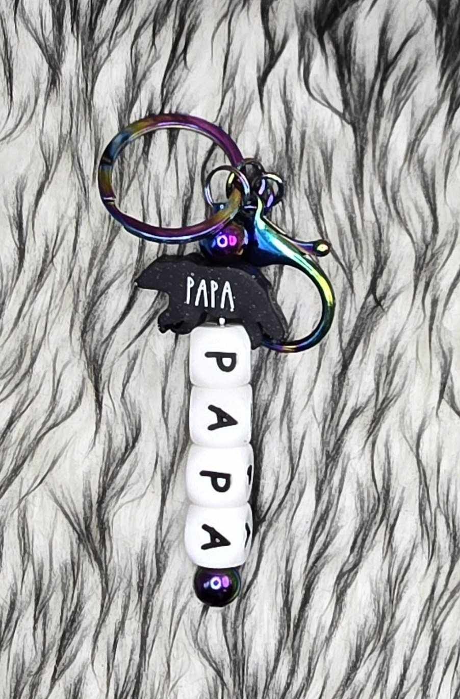 Papa Bear Keychain