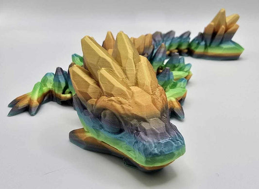 Silky Rainbow Rock Dragon