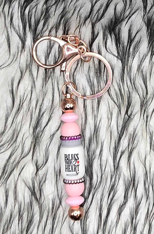 Bless Your Heart Mason Jar Keychain