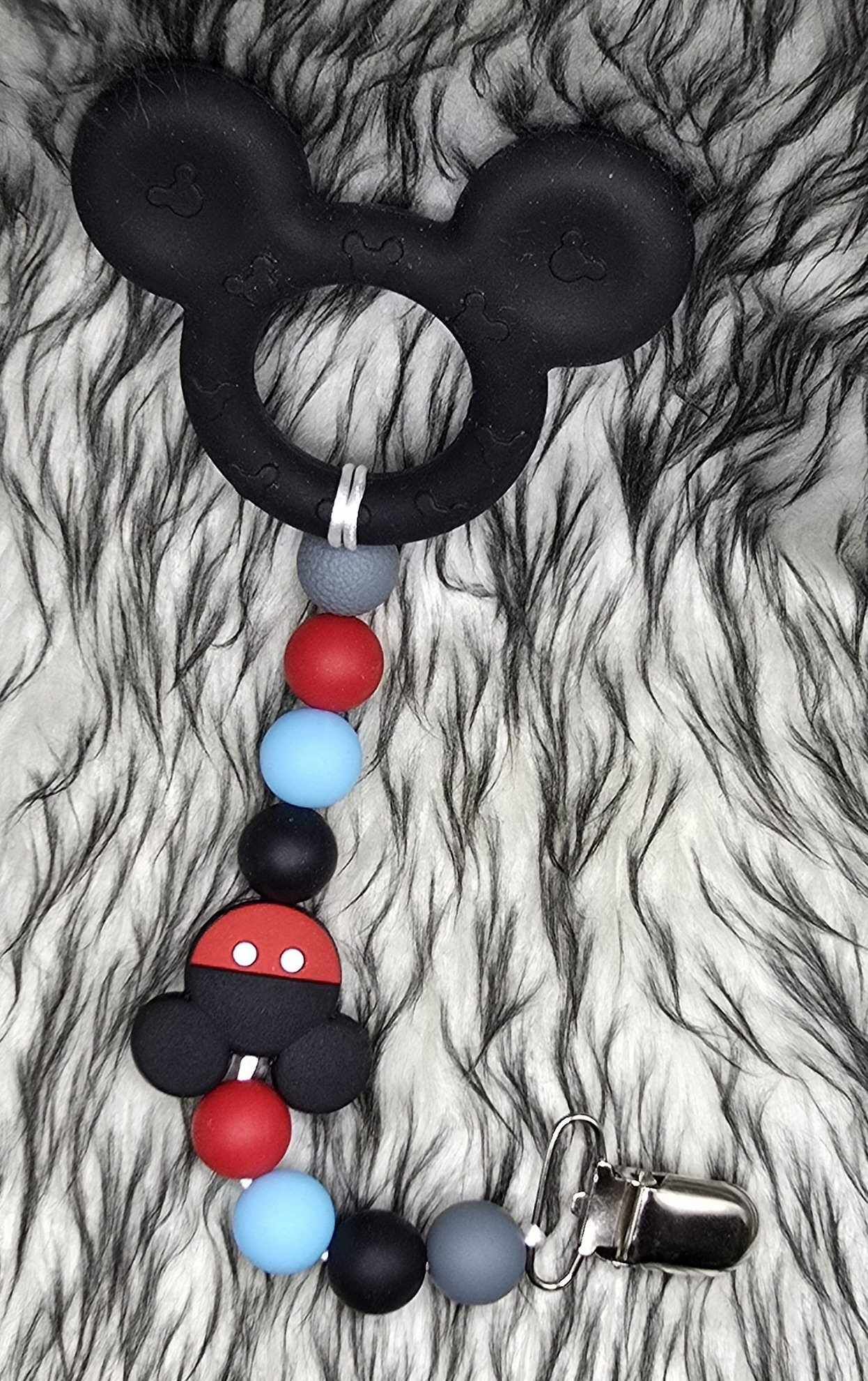 M Mouse Pacifier Clip